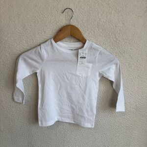 J Crew Crewcuts Long Sleeve Pocket T Shirt Size 2 T‎ White